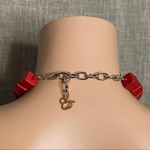 Diana Broussard IGGY Spiked Cube Abstract Necklace - Picture 3 of 4